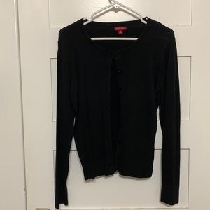Black long sleeved cardigan